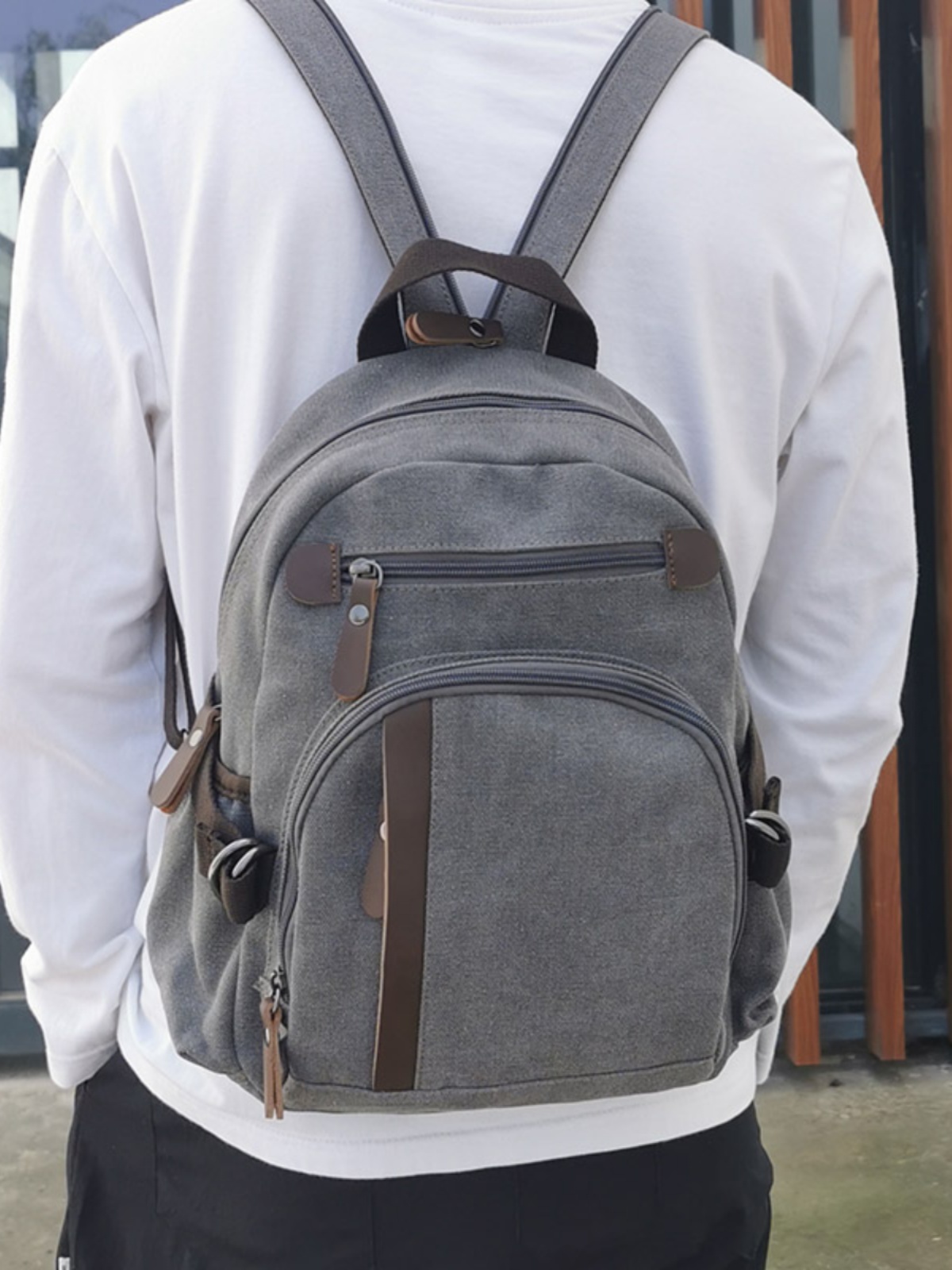 Books - Tas Ransel Kanvas Kecil, Tas Selempang