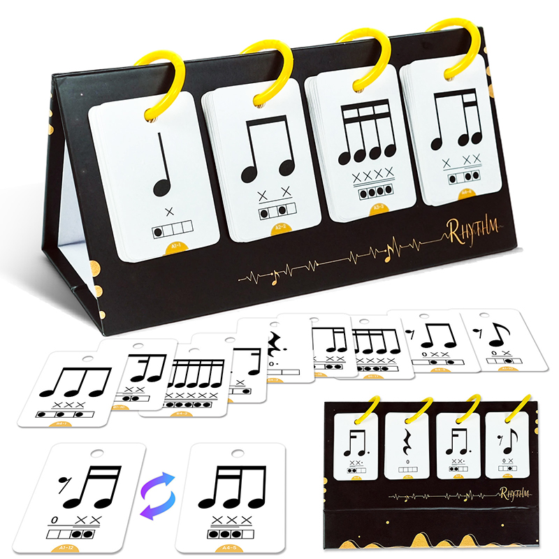Blank Sheet Music Notebook - 【Y】72PCS Kartu Pembelajaran Pencerahan Musik Alat