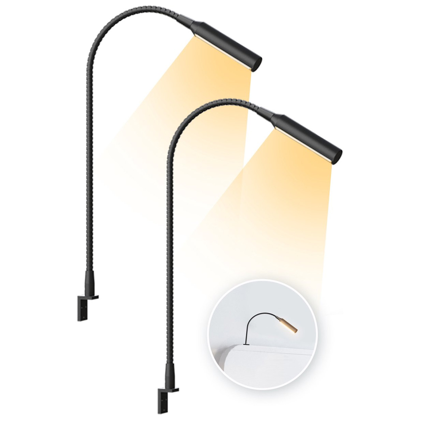 Books - 2 buah lampu baca LED dengan
