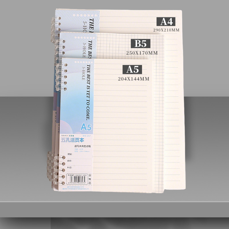 A5 Spiral Dotted Grid Notebook - Isi Ulang Buku Catatan Lepas A4