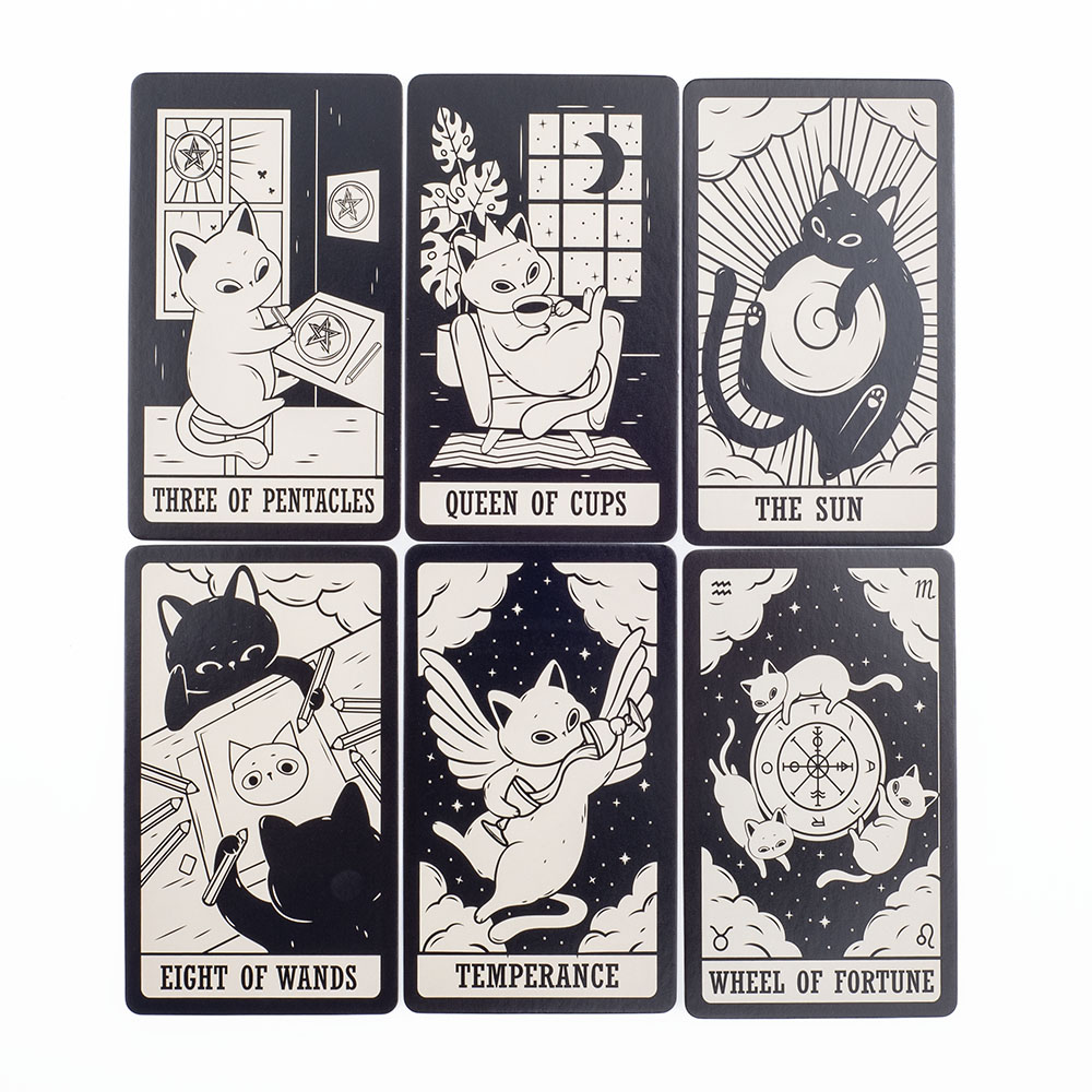 Kitten Tarot Deck 78 buah lucu - Tarot Deck With Guidebook ulasan dan harga