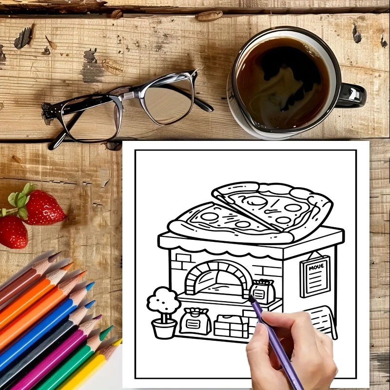 Buku Mewarnai Little Spaces un - Adult Coloring Book Stress Relief ulasan dan harga