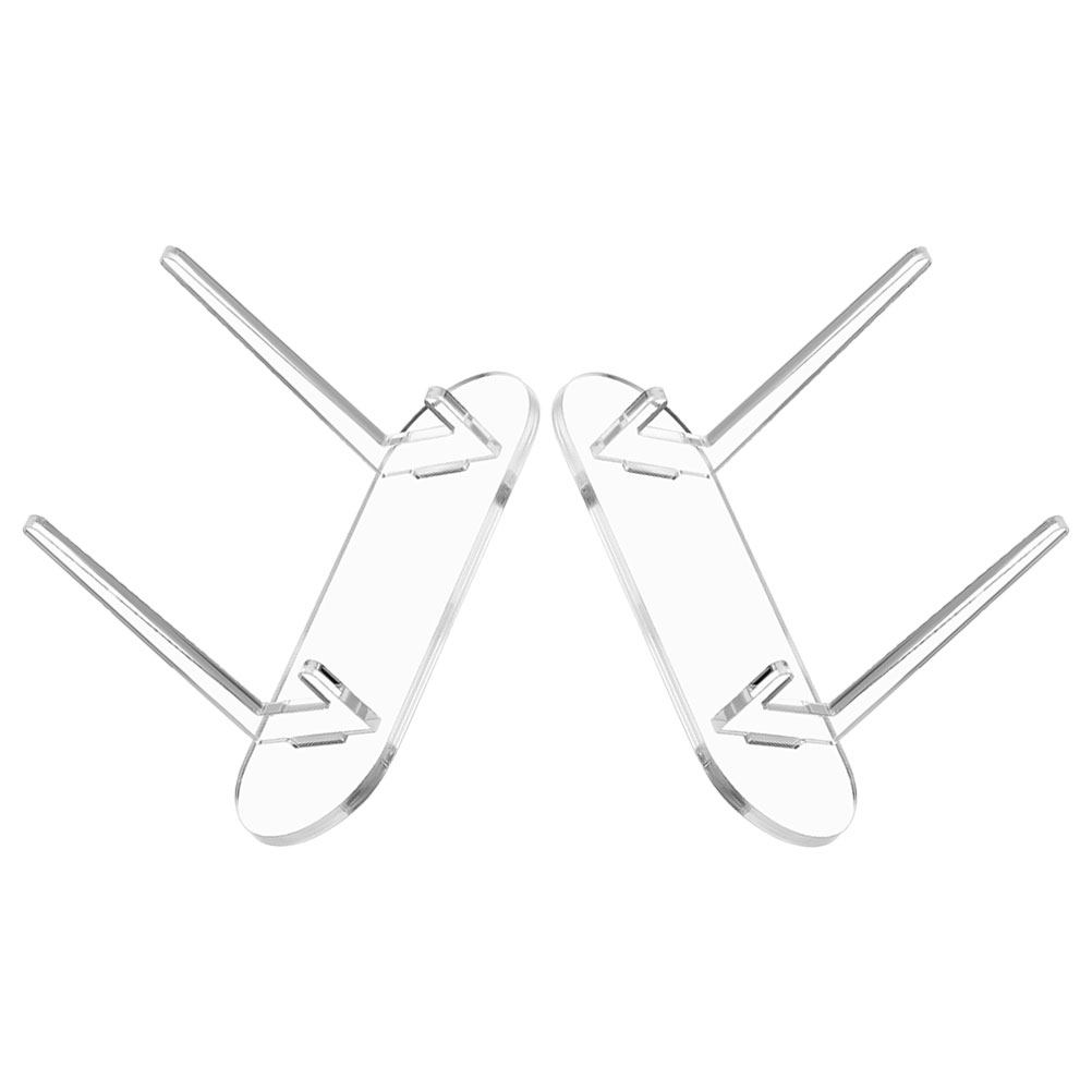 2 buah penyangga pajangan akri - Clear Acrylic Book Stand Holder ulasan dan harga