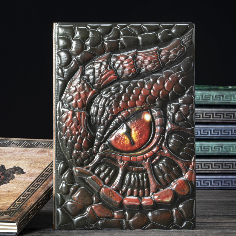 Buku Catatan Kulit Embos Naga  - Vintage Leather Journal Notebook ulasan dan harga