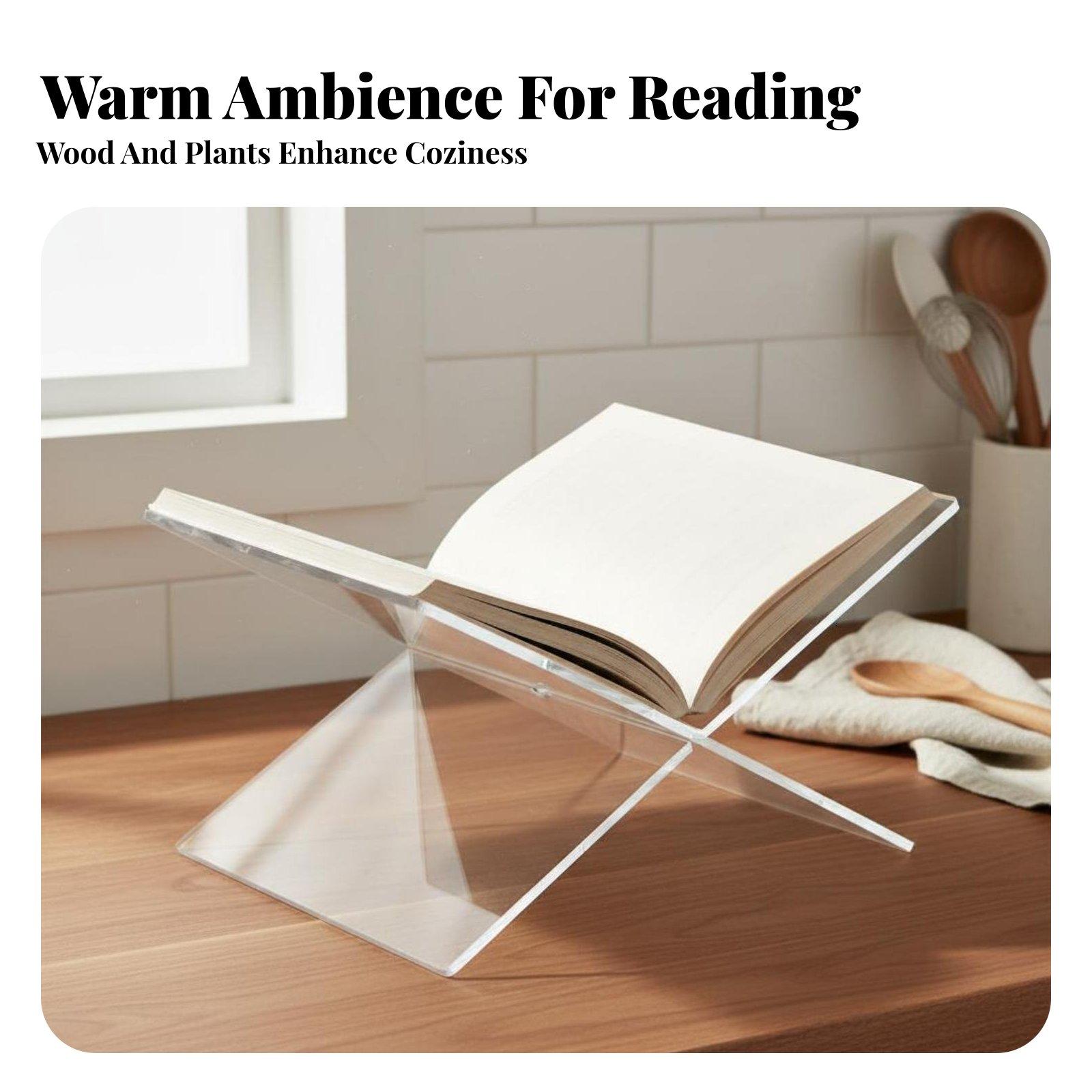 Penyangga Buku Akrilik Tebal T - Clear Acrylic Book Stand Holder ulasan dan harga
